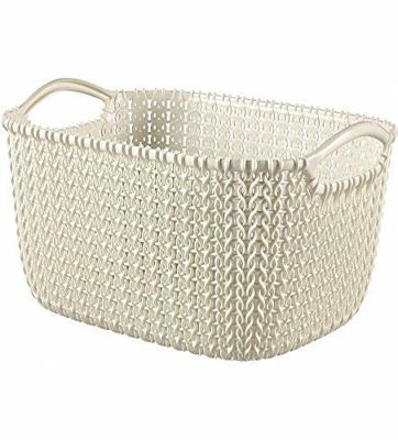 Curver Knit Opbergmand S 8L Vintage wit