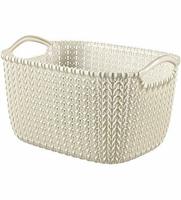 Curver Knit Opbergmand S 8L Vintage wit - thumbnail