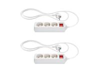 SILVERCREST Stekkerdoos (3 stopcontacten (wit)) - thumbnail