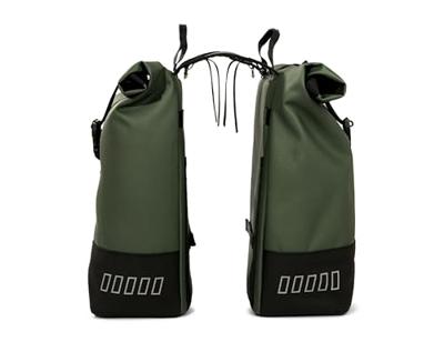 Urbanproof rolltop dubbele fietstas 38 liter groen - thumbnail