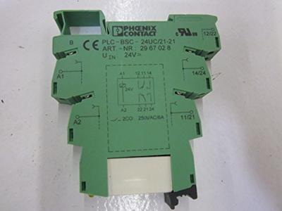 Phoenix Contact PLC-BSC- 24UC/21-21 Relaissocket Phoenix Contact REL-MR-24DC/21-21AU, Phoenix Contact REL-MR-24DC/21-21 10 stuk(s)