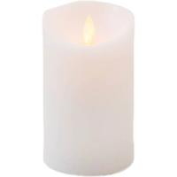 Anna&apos;s Collection LED kaars flame effect rustiek 7.5x12.5cm ivoor 1 stuks - thumbnail