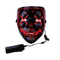 Purge LED Masker - 3 Lichtstanden - Halloween Masker - thumbnail