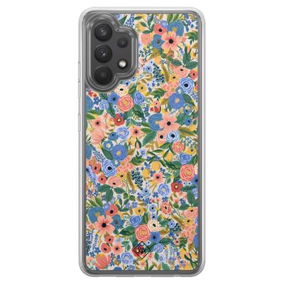 Samsung Galaxy A32 4G hybride hoesje - Blue gardens Samsung Galaxy A32 4G hybride hoesje - Blue gardens