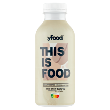 YFood Gebalanceerde Drinkmaaltijd Cold Brew Coffee met Natuurlijke Cafeine 500 ml bij Jumbo