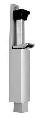 Dulimex Luxe deurvastzetter schootuitslag van 60 mm zilvergrijs