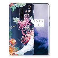OnePlus 7 Pro | TPU Hoesje | Bird Flowers - thumbnail