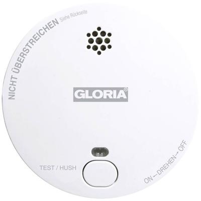 Gloria R1 Rookmelder werkt op batterijen (Ø x h) 100 mm x 33 mm
