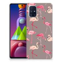Samsung Galaxy M51 | TPU Hoesje | Flamingo - thumbnail
