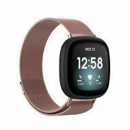 Fitbit Versa 3/4 & Sense 1/2 milanese bandje - Large - Rosé goud - thumbnail