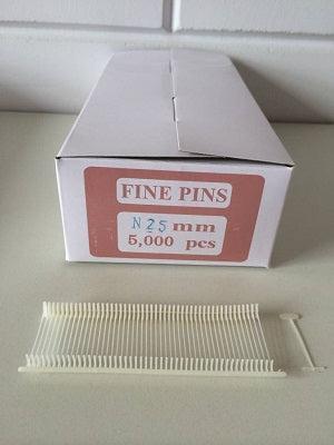 Nylon textielpins 25mm fijn 5.000 stuks - 13 stuks