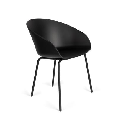 Zuiver Eetkamerstoel 'Void' Gerecycled PP, kleur Zwart