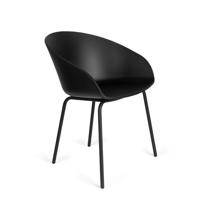 Zuiver Eetkamerstoel 'Void' Gerecycled PP, kleur Zwart - thumbnail