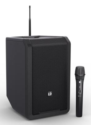 LD Systems ANNY® 8 HHD accu speaker met 1 draadloze microfoon stage black