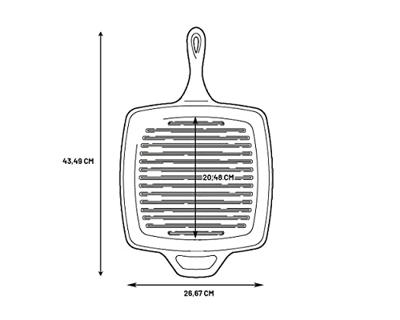Lodge Grillpan met handgreep L8SGP3 bak-/braadpan