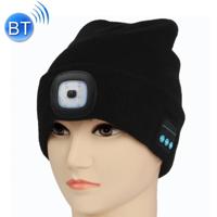 Unisex warme Winter polyacrylonitryl brei Hat volwassen hoofd pet met LED en Bluetooth (zwart) - thumbnail