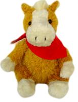 Clemens Knuffel Paard 20 Cm Pluche Lichtbruin/wit - thumbnail