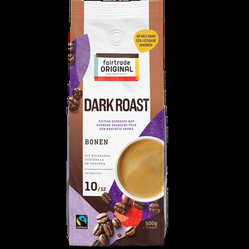 Fairtrade Original Dark Roast Bonen 500g bij Jumbo
