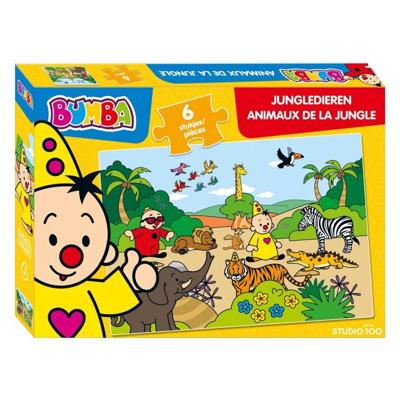 Bumba Puzzel Jungledieren 6 Stukjes Bumba Puzzel Jungledieren 6 Stukjes