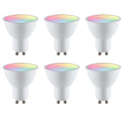 Zigbee LED spot RGBWW GU10 fitting - 5 Watt - Voordeelset van 6