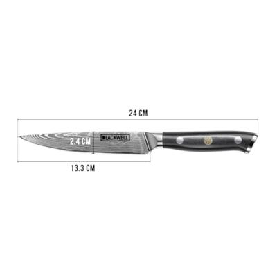 Blackwell Officemes Japanse stijl - 67 lagen damaststaal - VG10 - 12,5 cm - thumbnail