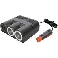 ProCar 67345501 Drievoudige contactdoos met Power USB-C®/A dubbele contactdoos 12 of 24 V= - thumbnail