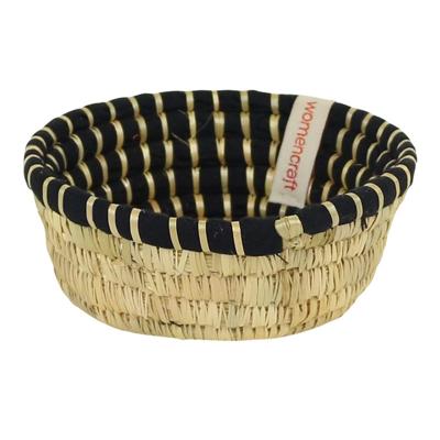 Decoratieve Schaal van Bananenblad - Zwart Decoratieve Schaal van Bananenblad - Zwart