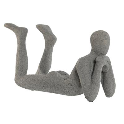 Decoratieve figuren Home ESPRIT Grijs 39 x 13,5 x 20,8 cm Decoratieve figuren Home ESPRIT Grijs 39 x 13,5 x 20,8 cm