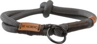 TRIXIE HALSBAND HOND BE NORDIC SLIP HALSBAND DONKERGRIJS / BRUIN 50X1,3 CM - thumbnail