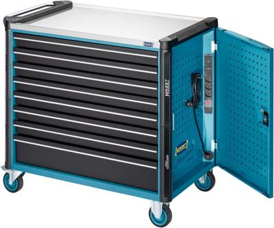 Hazet 179NXXL-8D/3 Werkplaatswagen Plaatstaal Kleur (specifiek): Zwart, Blauw