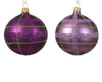Kerstbal glas d8 cm a2 XCV kerst Decoris - Decoris - thumbnail