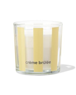 HEMA Geurkaars in glas ⌀10x10cm crème brûlée (lichtgeel)