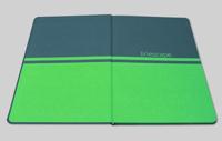 Sigel LS204 Notitieboek Linescape Hardcover DIN A5 Geruit Middelblauw, Neon-groen Aantal paginas: 88 - thumbnail