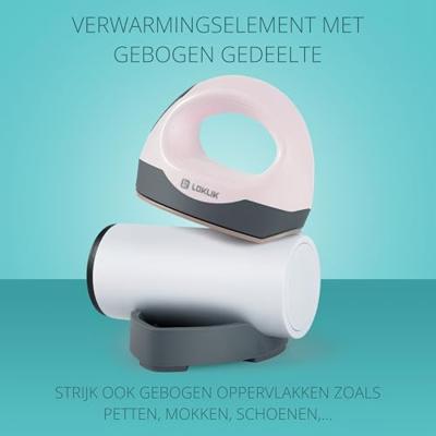 Loklik impress mini 3 - roze hittepers voor t-shirts, tassen, mokken, hoeden en andere stoffen - deze transferpers is perfect voor het personaliseren van objecten met flexfolie (htv) en sublimatiepapier