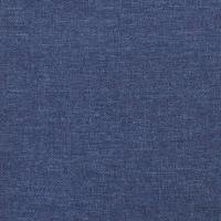Hoofdbord met randen 203x16x118/128 cm stof blauw - thumbnail