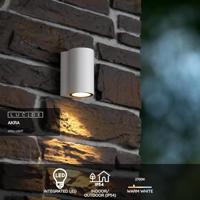 Lucide AKRA - Wandlamp Binnen/Buiten - LED - 1x6W 2700K - IP54 - Wit - thumbnail