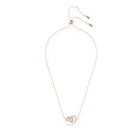 Swarovski 5636496 Ketting Hollow rosekleurig-wit 38-75 cm - thumbnail