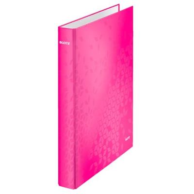 Leitz WOW ringmap 4 ringen, roze