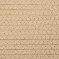 Opbergmand 43x38 cm katoen beige en wit - thumbnail