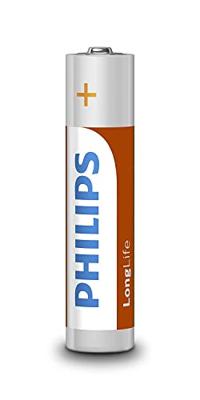 Philips r03 longlife aaa batterij 4 stuks Philips r03 longlife aaa batterij 4 stuks