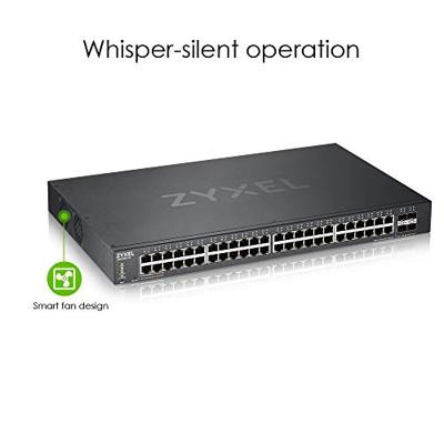Zyxel 48-Port Gigabit Ethernet Smart Managed Switch met 4 10G SFP+ Slots en Hybrid Cloud mode [XGS1930-52]