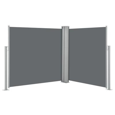 Windscherm uittrekbaar 100x600 cm antraciet