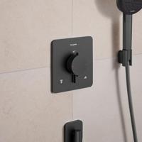 Hansgrohe Ecostat Comfort Q - inbouwthermostaat - 2 functies - brushed black chrome (antraciet) 33713340 - thumbnail