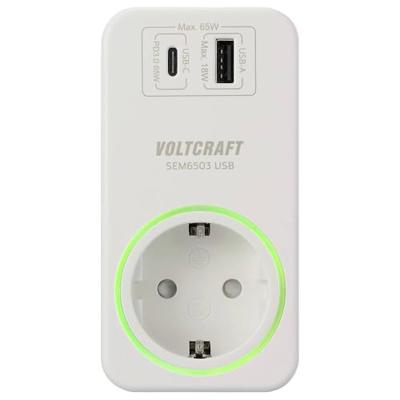 VOLTCRAFT SEM6503 Energiekostenmeter USB-interface, USB-meting (laadvermogen), Incl. radiografische stekkerdoos, Gegevensexport, Datalogger, Kostenprognose, VOLTCRAFT SEM6503 Energiekostenmeter USB-interface, USB-meting (laadvermogen), Incl. radiografische stekkerdoos, Gegevensexport, Datalogger, Kostenprognose,