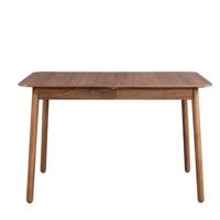 Zuiver Uitschuifbare Eettafel 'Glimps' Notenhout, kleur Bruin - thumbnail