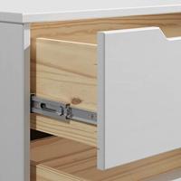 Ladekast Borneo Wit Naturel 80x79x40cm FSC gecertificeerd - thumbnail