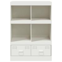 Hoge kast 67x39x95 cm staal wit - thumbnail
