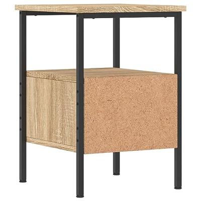 Nachtkastjes 2 st 34x36x50 cm bewerkt hout sonoma eikenkleurig