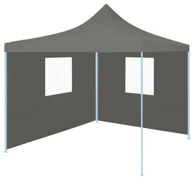Vouwtent pop-up met 2 zijwanden 3x3 m antraciet