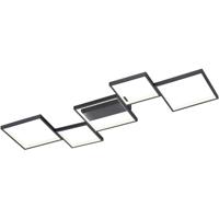 Mat Zwarte LED Plafondlamp 34W 3000K Dimbaar Rechthoekig Aluminium - thumbnail